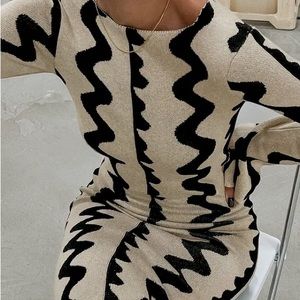 Kimono Sleeve Knitted Maxi Dress